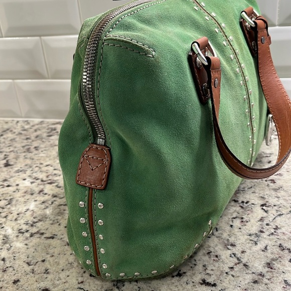 Michael Kors Studded Astor Large Satchel GUC - Picture 7 of 12